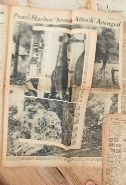 1945 Antique Newspapers WWII: WWII American Newspapers