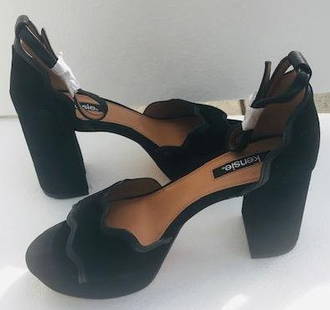 Black Kensie Suede Wedges High Heel - 37,5- to 39: Brand new, Suede, Black color, available in sizes 7.5M, 8M or 8.5M