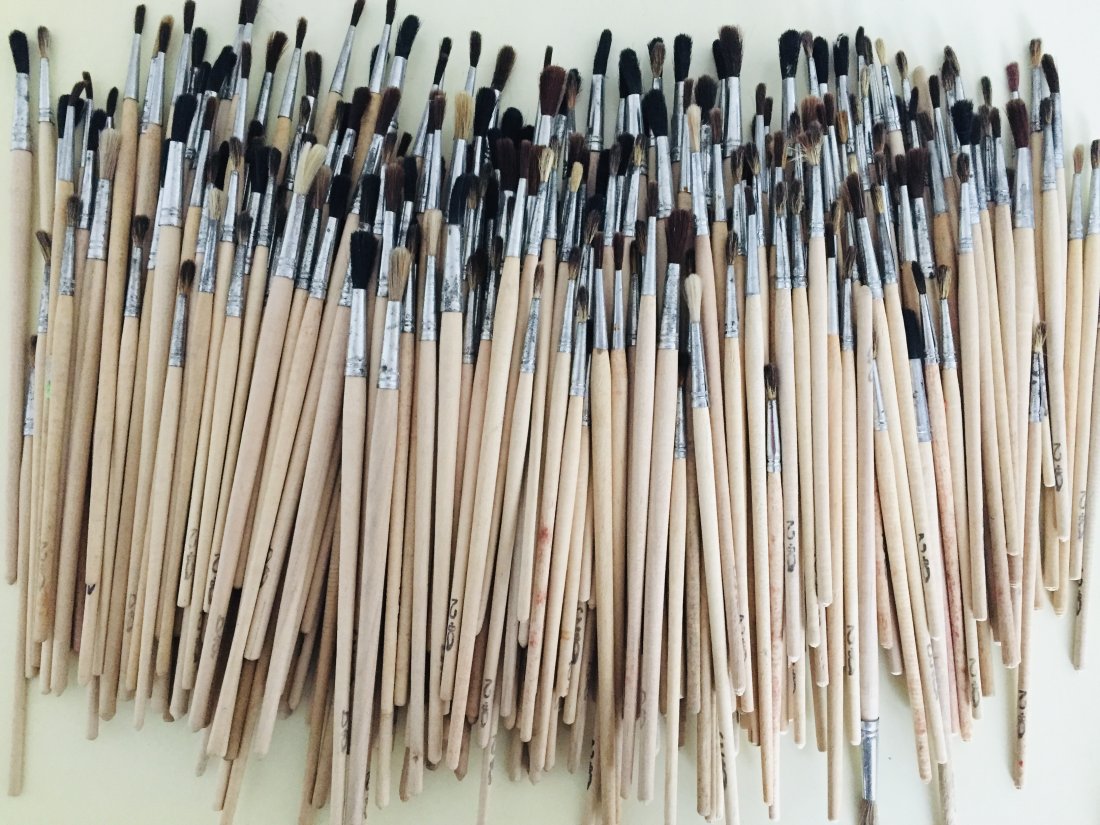50 pcs artist mink fur brushes: 50 pcs artist mink fur brushes.
