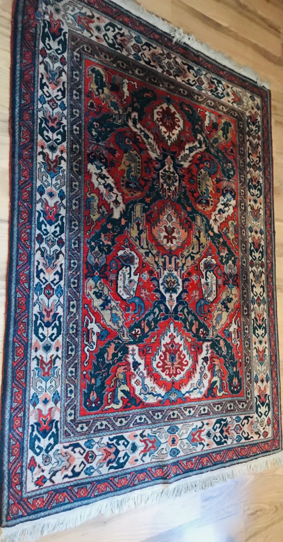 Caucasian Handmade Wool Carpet with Dragon Design (1 of 4)