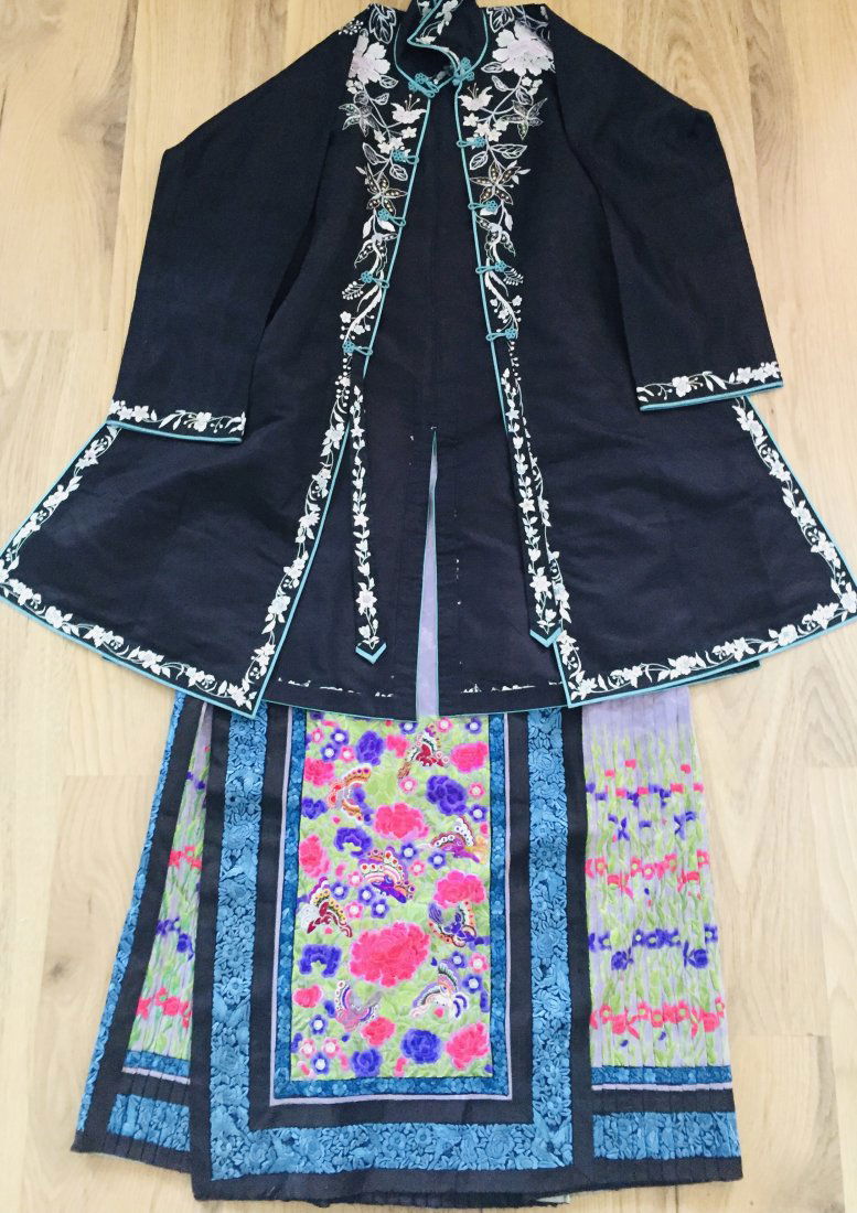 Antique Chinese Textile Robe and Skirt (1 of 8)