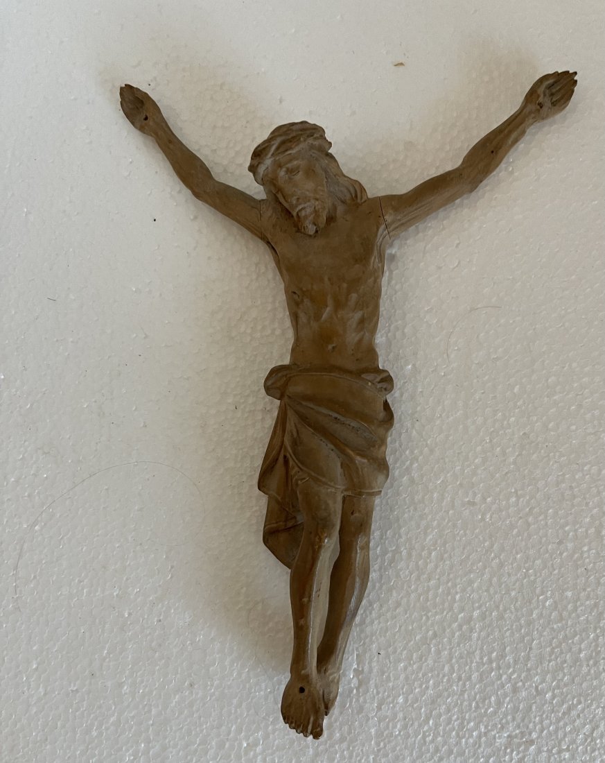 Antique Rustic Crucifixion Santos Religious sculpture (1 of 3)