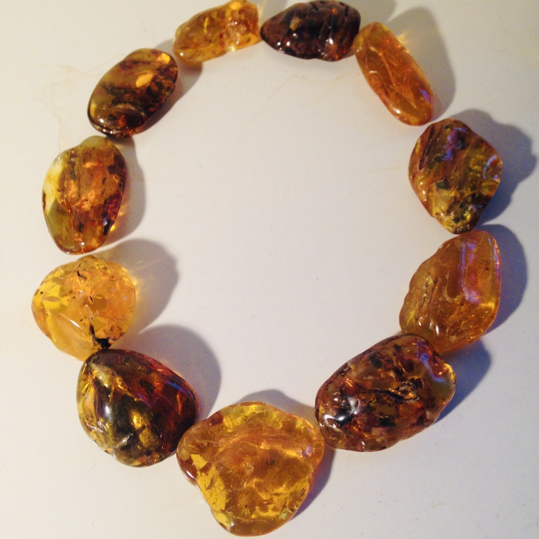 Baltic Amber Chunks for Necklace 6 3/4 oz: Chunks of Baltic amber for jewelry, each piece 2 to 2,5", total weight 6 3/4oz.
