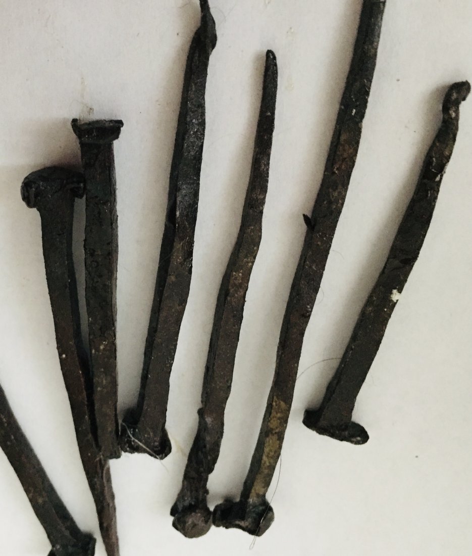 Antique Baroque Handwrought Nails Collection: Antique baroque handwrought nails collection 20-30 pcs.