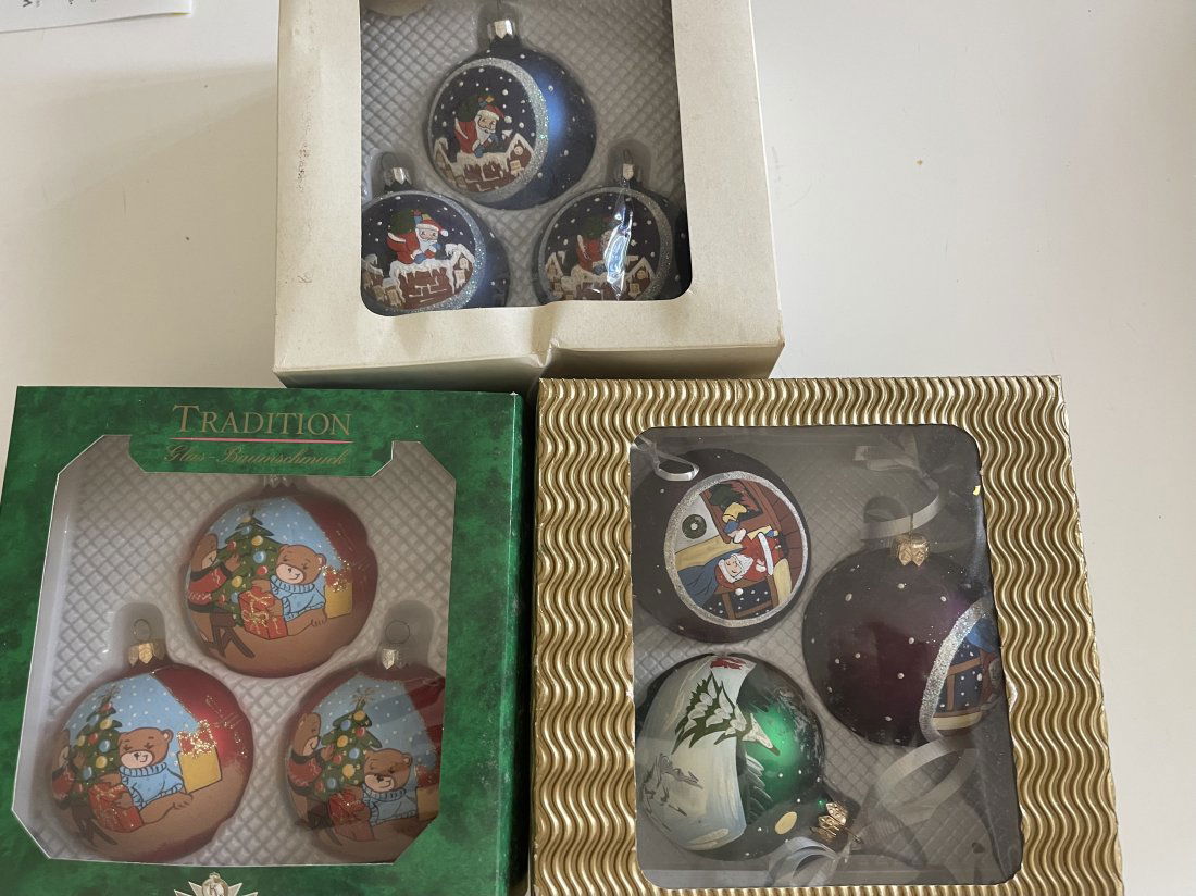 Lot of German Christmas ornaments balls (1 of 3)