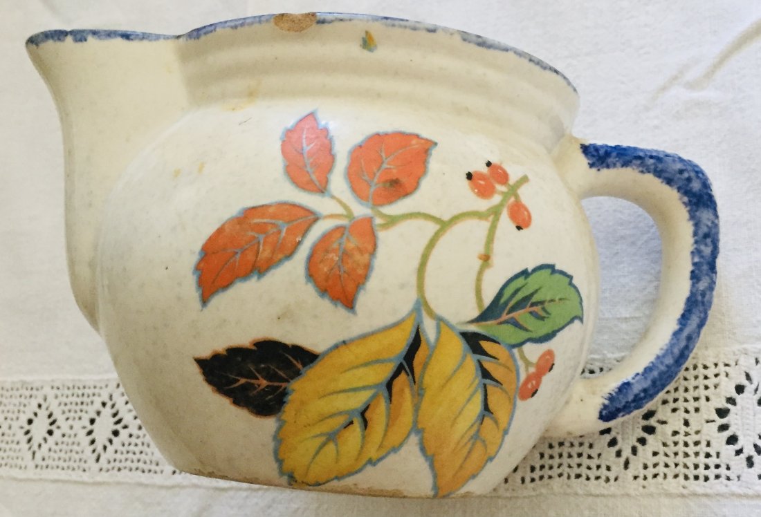 Antique Villeroy & Bosch Ceramic Pitcher: Villeroy pitcher.