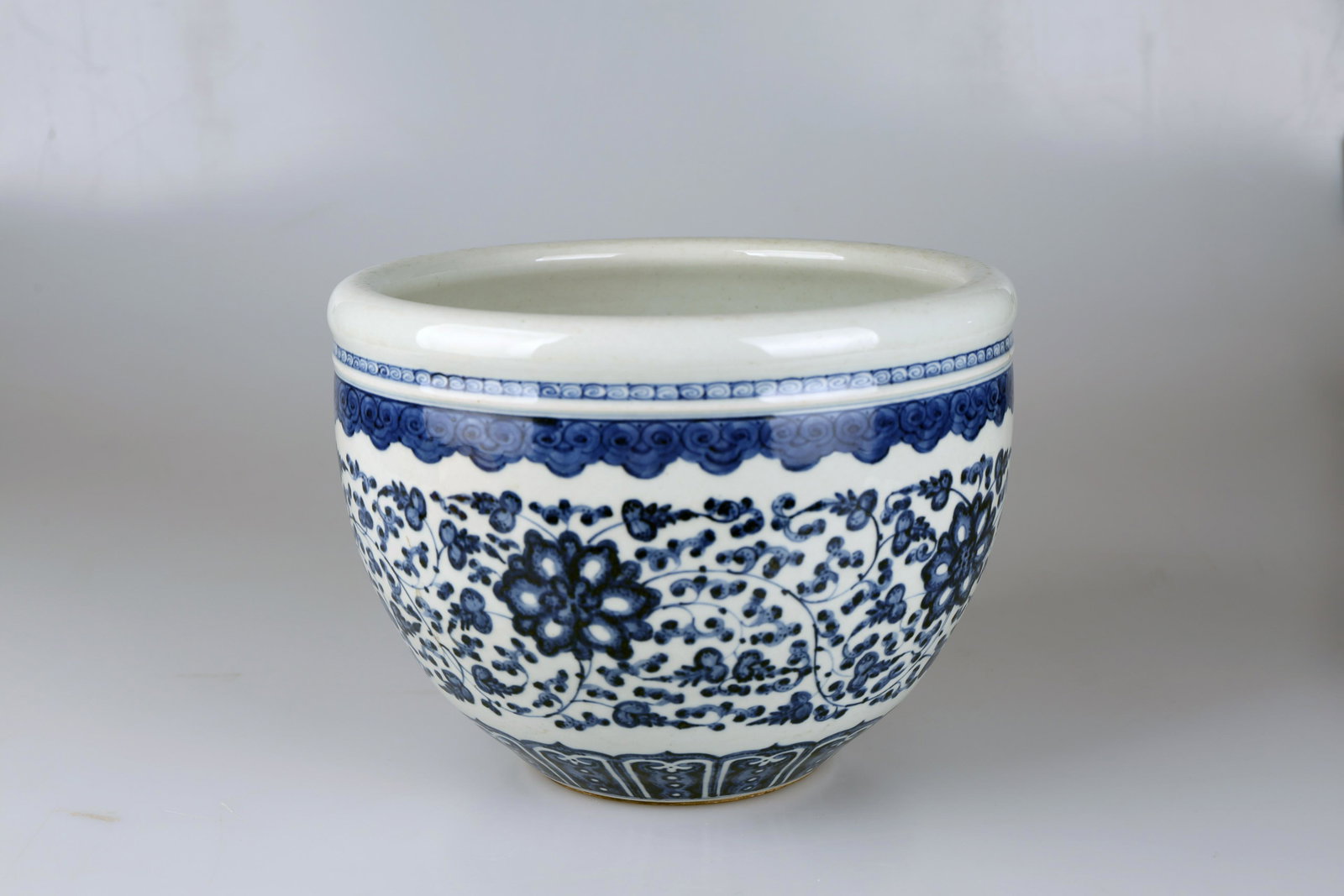 Qing Dynasty 17-19 century blue and white lotus study (1 of 8)
