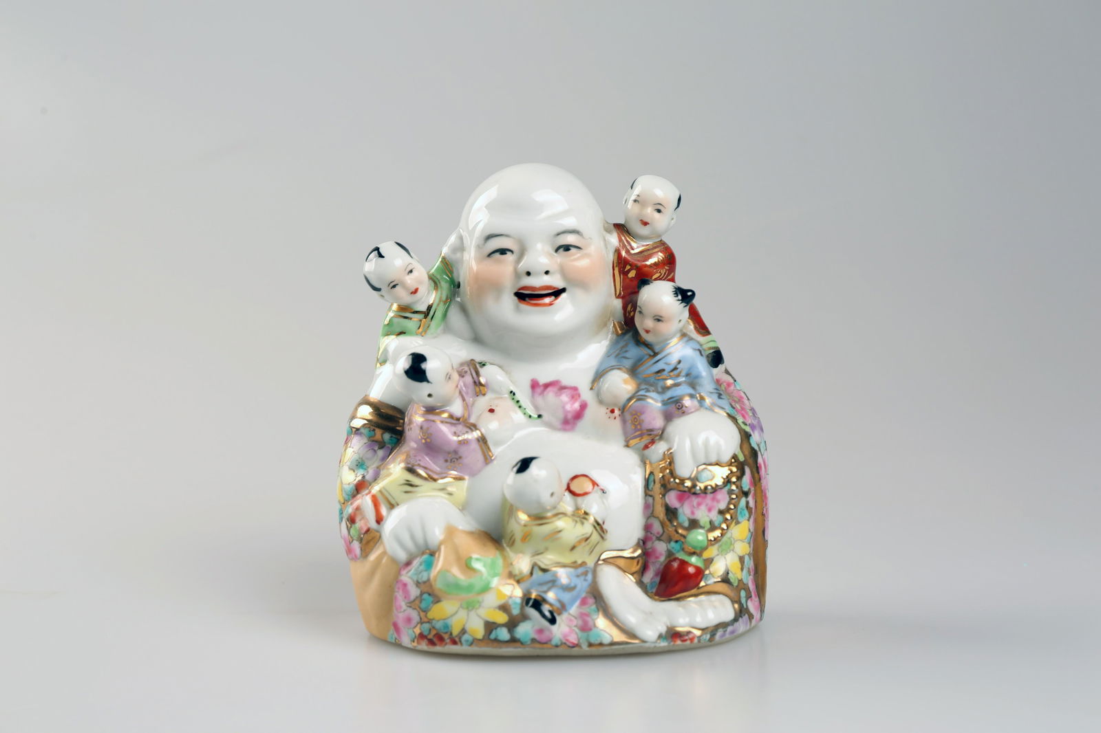 Colorful play Buddha porcelain ornaments (1 of 5)