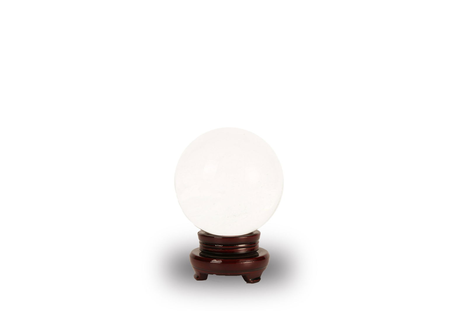 Large clear crystal ball with base (1 of 5)