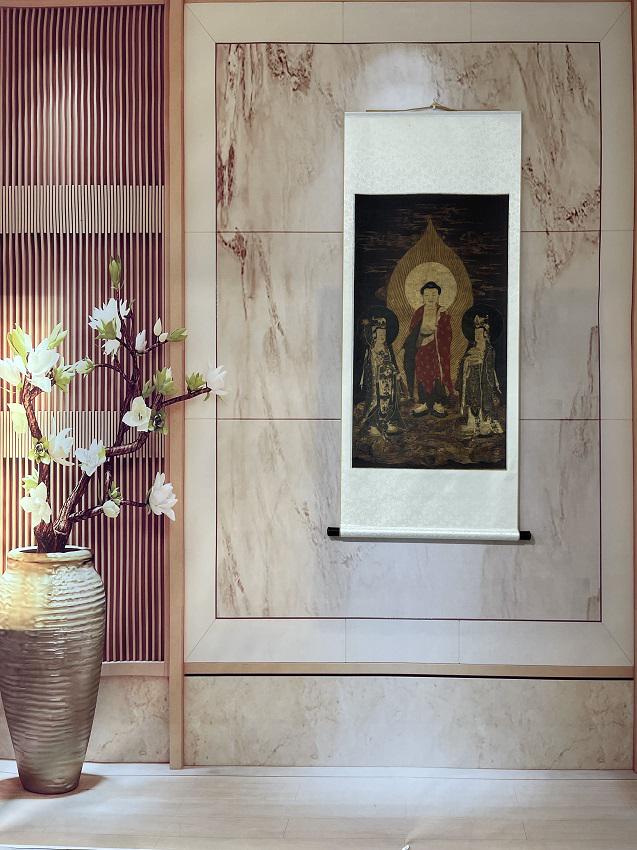 Three Western Saints Buddhist Hanging Scroll (1 of 8)