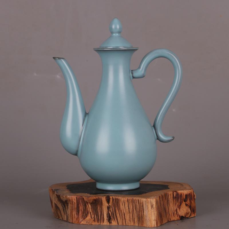 Blue-glazed long-handled jug (1 of 7)