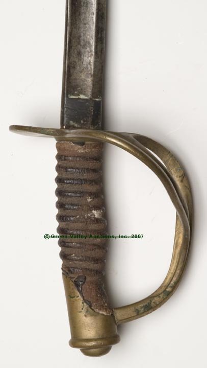 UNIDENTIFIED CAVALRY SABER, markings on ricasso ob - 2