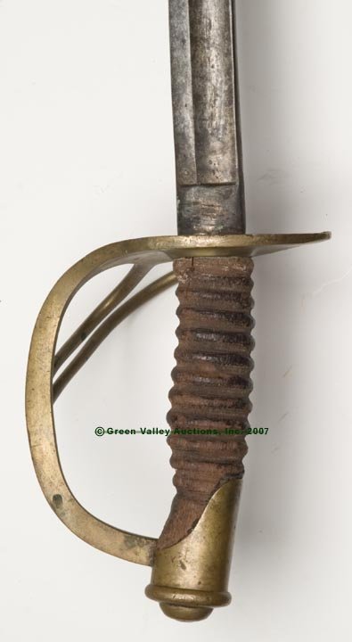 UNIDENTIFIED CAVALRY SABER, markings on ricasso ob - 3