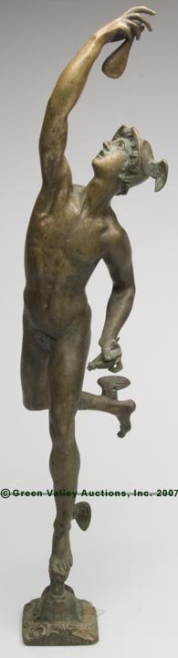 BRONZE SCULPTURE OF MERCURY AFTER JEAN DE BOLOGNE