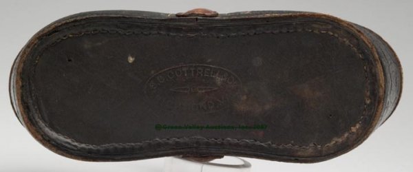 SIGNED RICHMOND, VA STITCHED LEATHER KEY BASKET, - 3