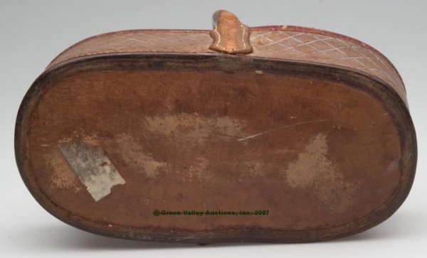 VIRGINIA STITCHED LEATHER KEY BASKET, oblong form - 4
