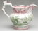 1511: STAFFORDSHIRE TWO-COLOR TRANSFERWARE PITCHER, red