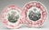 1528: STAFFORDSHIRE TWO-COLOR TRANSFERWARE PLATES, LOT