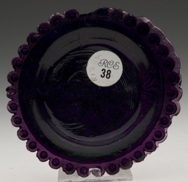 LEE/ROSE NO. 127-A CUP PLATE, deep amethyst, very