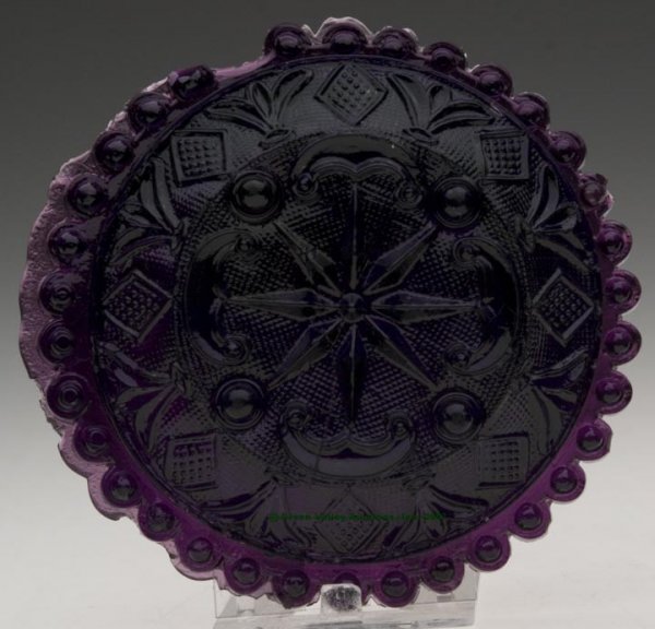 LEE/ROSE NO. 127-A CUP PLATE, deep amethyst, very - 2