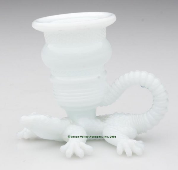 ALLIGATOR TOOTHPICK / MATCH HOLDER, opaque white/mi