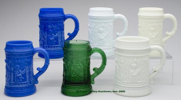 SERENADE STEINS / MUGS, LOT OF SIX, consisting of