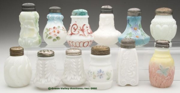 DITHRIDGE, FOSTORIA AND OTHERS SALT SHAKERS - VAR