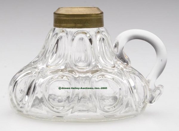 BERKSHIRE FINGER LAMP, kerosene period, colorless,