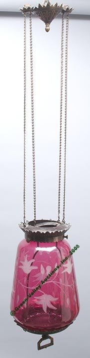 CUT OVERLAY FLORAL GLOBE SUSPENSION HALL LAMP, ke - 2