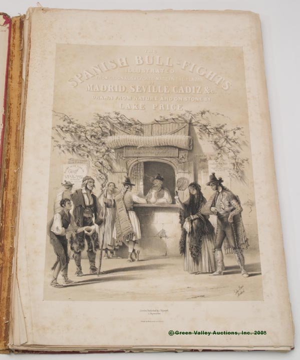 BULL FIGHTING ILLUSTRATED VOLUME, "Tauromachia,