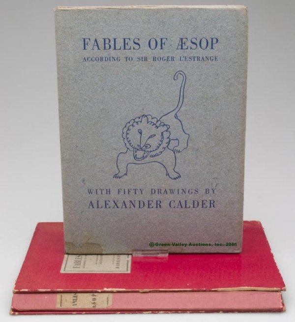 ALEXANDER CALDER ILLUSTRATED VOLUME, "Fables of
