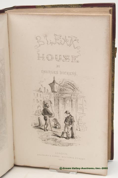 CHARLES DICKENS FIRST EDITION VOLUME, "Bleak Hou - 2