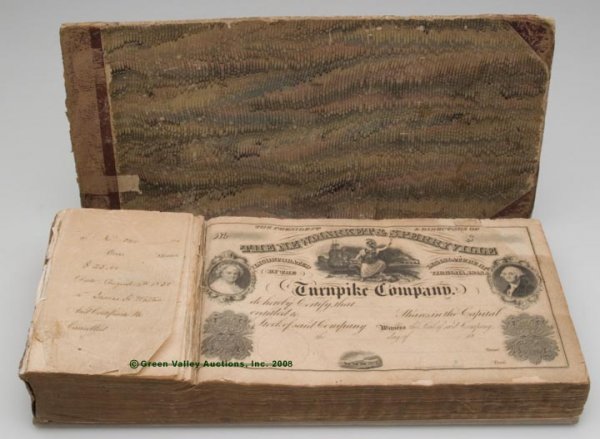 VIRGINIA BOOK OF UNUSED STOCK CERTIFICATES, for 