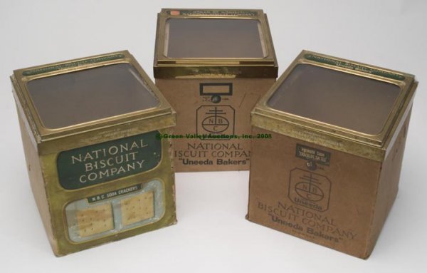 NATIONAL BISCUIT COMPANY BRASS AND CARDBOARD DISP