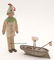 1350: FIGURAL CHRISTMAS ORNAMENTS, LOT OF TWO, Dresden