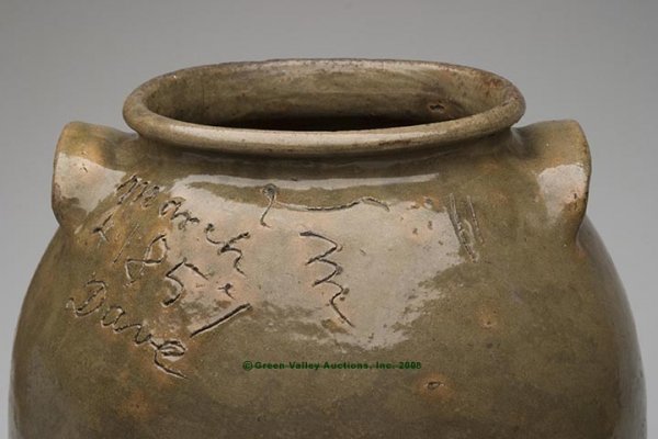 FINE SIGNED DAVE THE SLAVE SOUTH CAROLINA STONEWARE - 2