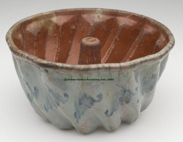 EXTREMELY RARE STAMPED "S. BELL" DECORATED LEAD-GLA