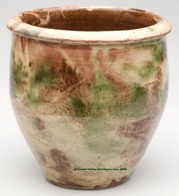 STAMPED "S.BELL & SON / STRASBURG" POLYCHROME-GLAZE - 2