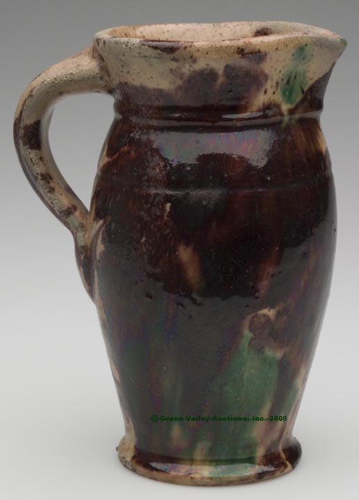 STRASBURG, VA POLYCHROME-GLAZED EARTHENWARE PITCHER