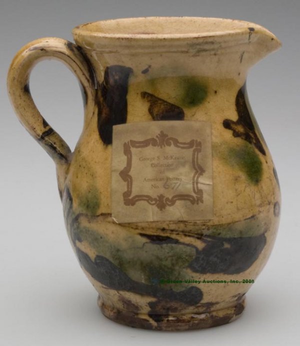 MID-ATLANTIC POLYCHROME-GLAZED EARTHENWARE CREAM JU - 2