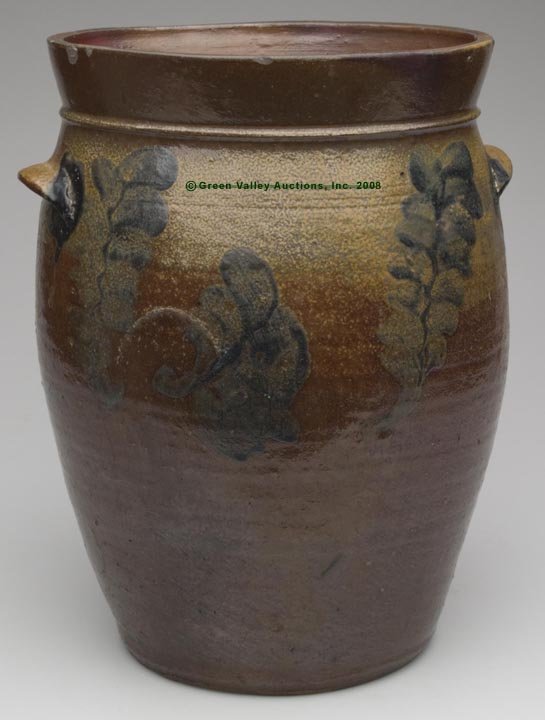 STAMPED "J.MILLER" VA OR DC DECORATED SALT-GLAZED S - 2