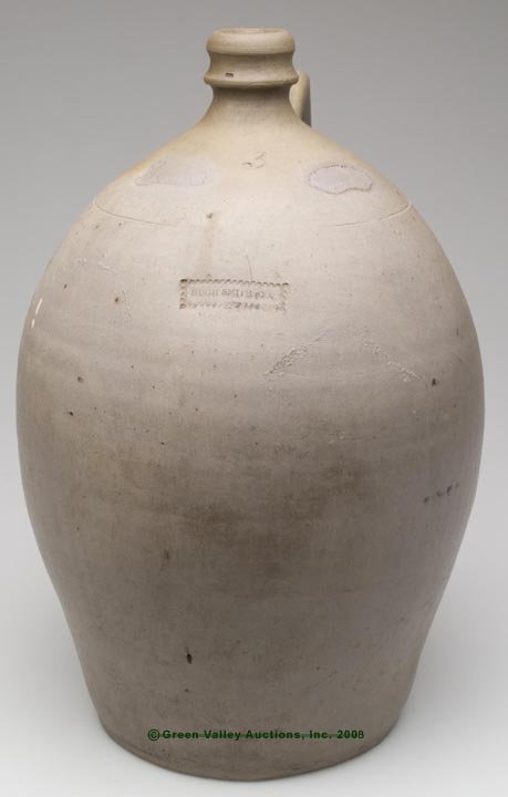 STAMPED "HUGH SMITH&CO." ALEXANDRIA, VA SALT-GLAZED