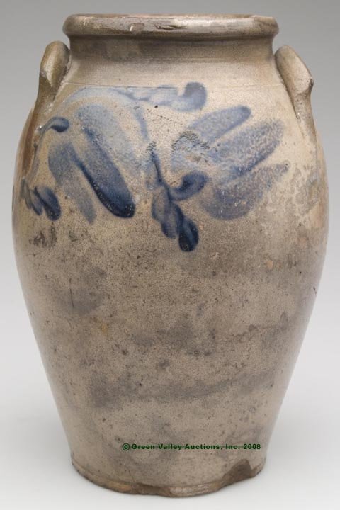 STAMPED "ROCKBRIDGE" VA DECORATED SALT-GLAZED STONE - 2