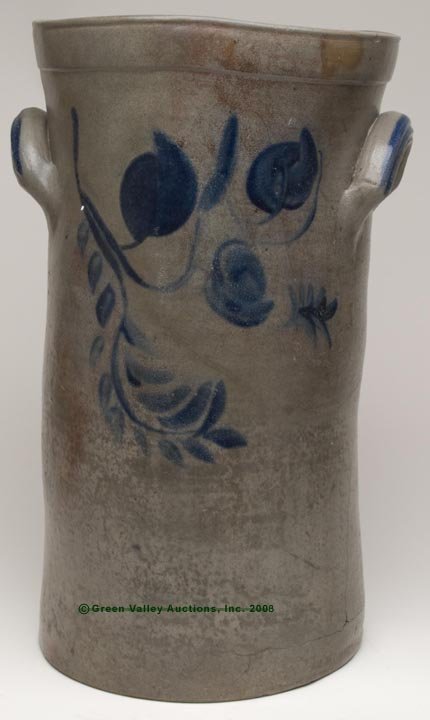 SCHERMERHORN POTTERY, RICHMOND, VA DECORATED SALT-G - 3