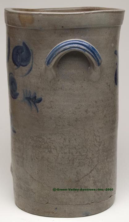 SCHERMERHORN POTTERY, RICHMOND, VA DECORATED SALT-G - 4