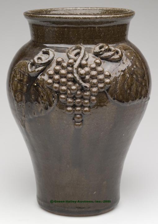 SIGNED "LANIER MEADERS", GEORGIA GRAPE DECORATED ST - 2