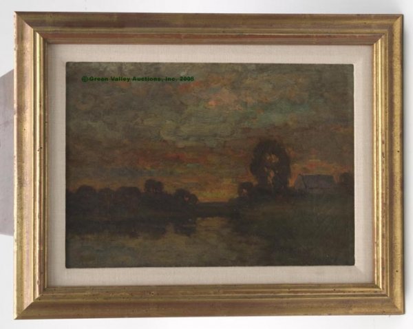 MAX WEYL (AMERICAN, 1837-1914) LANDSCAPE PAINTING,