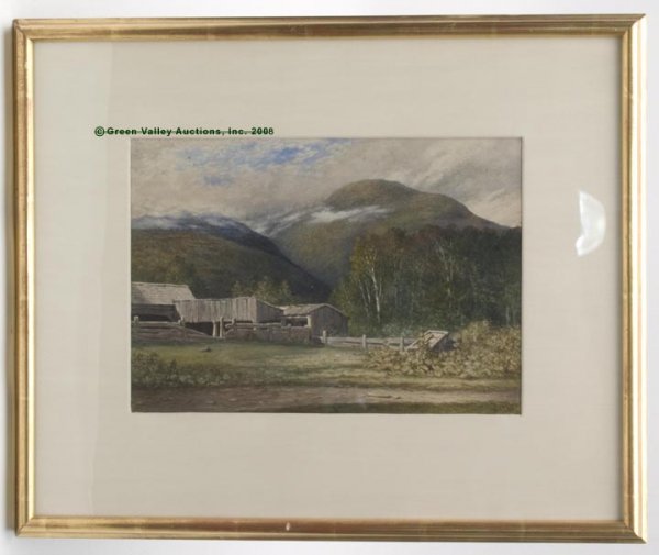 HENRY HITCHINGS (AMERICAN, 1824-1902) LANDSCAPE PA
