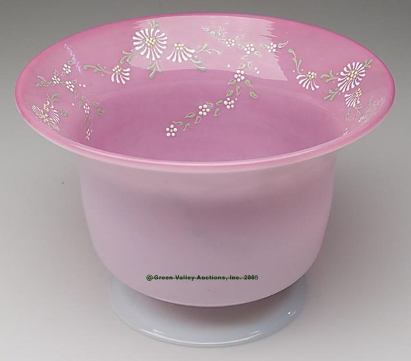 BRYDEN PAIRPOINT PEACHBLOW BOWL, glossy finish, de