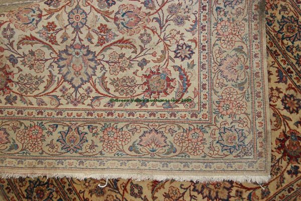SEMI-ANTIQUE PERSIAN SCATTER RUG, all-over floral - 3